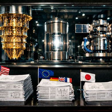 Die meisten internationalen Patente für Quantentechnologien werden in den USA angemeldet; Deutschland belegt weltweit den 5. Platz mit steigendem Anteil. (Bild: GPT-Image / KI-generiert)