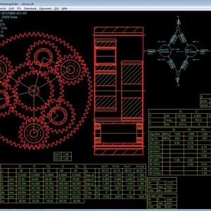 Aus Übersetzungsverhältnis, Drehzahl- und Leistungsangaben berechnet die Software zunächst die Zähnezahlen aller Zahnräder der beiden Planetensätze.
