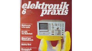 ELEKTRONIKPRAXIS-Ausgabe vom Juni 1982: Manfred Schmitz, Firmengründer von MEN, präsentierte Auszüge seiner Diplomarbeit zum brandneuen EF 9365 Display-Prozessor von Thomson. (ELEKTRONIKPRAXIS / MEN)