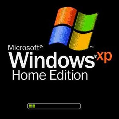 Der Startbildschirm in Windows XP Home Edition mit grünem Fortschrittsbalken. (Bild: frei lizenziert)