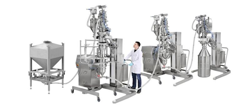 The HPAI production plant includes four stations, which combine flexibility and high-containment. (Frewitt)