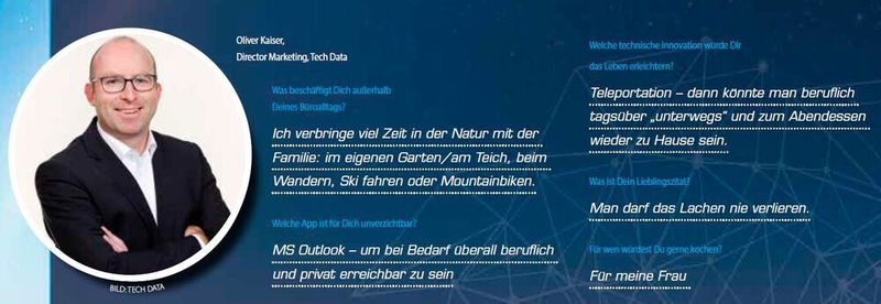 Oliver Kaiser, Director Marketing, Tech Data (IT-Business)
