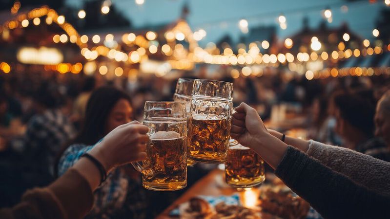 Ein Feierabendbier mit Freunden – zum Vernetzen in den Biergarten.(Bild: ©  Frank Gärtner – stock.adobe.com / KI-generiert)
