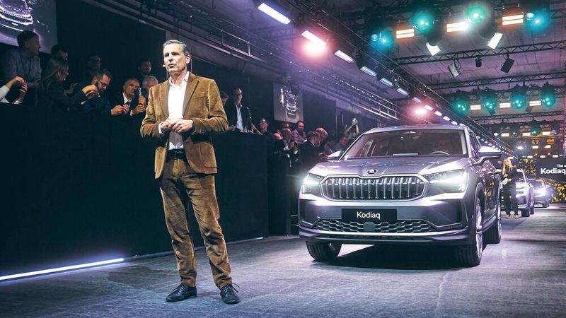 Skoda-Vorstandschef Klaus Zellmer war zur Präsentation angereist. (Bild: Skoda)