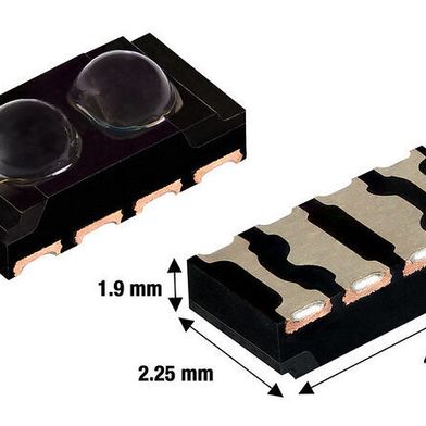 Die neun optischen Sensoren von Vishay kombinieren einen Infrarotemitter mit einer PIN-Fotodiode. Sie ermöglichen eine bidirektionale Datenübertragung mit bis zu 6 Mbit/s, beispielsweise im Batteriemanagement von Elektrofahrzeugen. (Bild: Vishay)