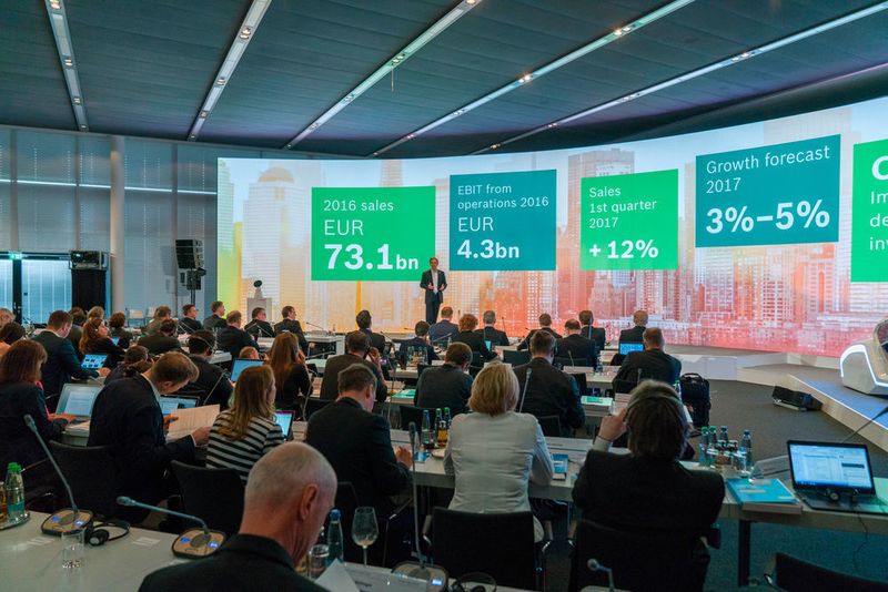Bosch hat die Geschäftszahlen des Jahres 2016 vorgestellt und einen Ausblick auf das aktuelle Jahr gegeben. (Bosch/Wolfram Scheible)