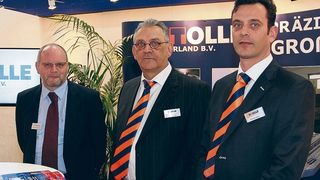 Von links: Mikromat-Geschäftsführer Thomas Warnatsch und das Stolle-Direktoren-Duo Dolf und Rob Geraedts. (Bild: Königsreuther)