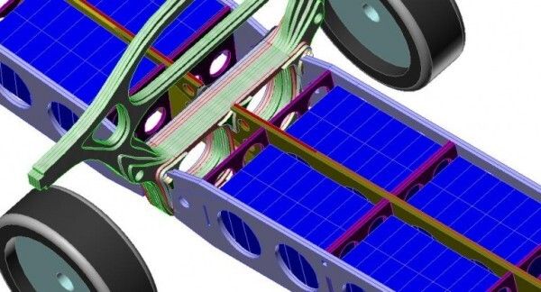 Der Rahmen des ZW2C besteht aus Glasfaser. (Bild: ZWheelz)
