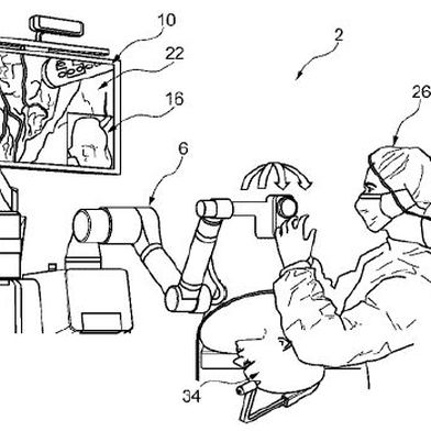 Medizinisches Robotersystem (Bild: B. Braun New Ventures/DPMA)