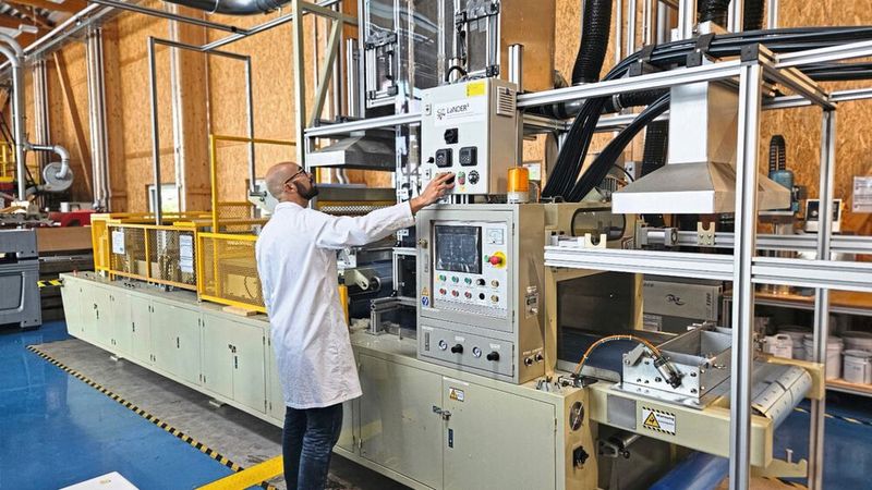 Dr. Rafael Cordeiro forscht am Fraunhofer IWU in Zittau an Verbundwerkstoffen mit Naturfasern. (Bild: Fraunhofer IWU)