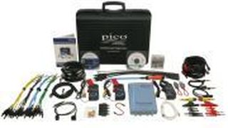 Das Kfz-Diagnose-Set von Pico beinhaltet neben einem Speicheroszilloskop zahlreiche Messadapter. (Archiv: Vogel Business Media)