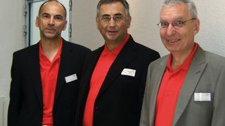 Die drei Gründer und Gesellschafter der MEN Mikro Elektronik GmbH (v.l.n.r.): Werner Witt, Udo Fuchs (Kaufmännischer GF) und Manfred Schmitz (Technischer GF) (Archiv: Vogel Business Media)