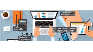 Jede Druckluft-Leckage wird mit der App von Mader dokumentiert und ökologisch sowie ökonomisch bewertet.  (Bild: Mader)