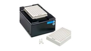 High performance Mirage 2D barcode reader and Individual Access PCR plate.  (Source: Ziath )