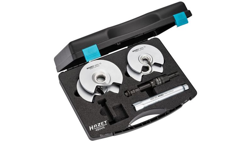 Das Set wird im praktischen Koffer ausgeliefert. (Bild: Hazet)