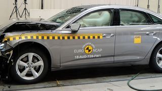 Der Audi A6 schnitt in der Euro-NCAP-Bewertung sehr gut ab: Die Verbraucherschützer vergeben fünf Sterne und damit die höchste Wertung. (Euro-NCAP)