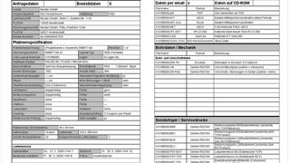 Beispiel einer Leiterplatten-Spezifikation: alle relevanten Infornmationen für den Hersteller des Boards oder der Baugruppe sind festgehalten (Bild: tecnotron elektronik)