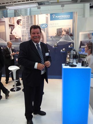 Axel Hellpap, Plantronics freut sich über jeden Besucher. (Archiv: Vogel Business Media)