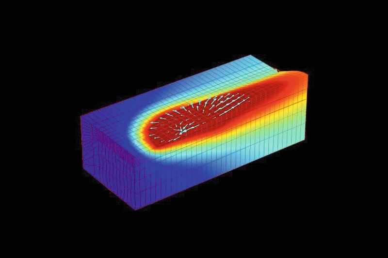 Simulation des Lasercladding. (Inspire)
