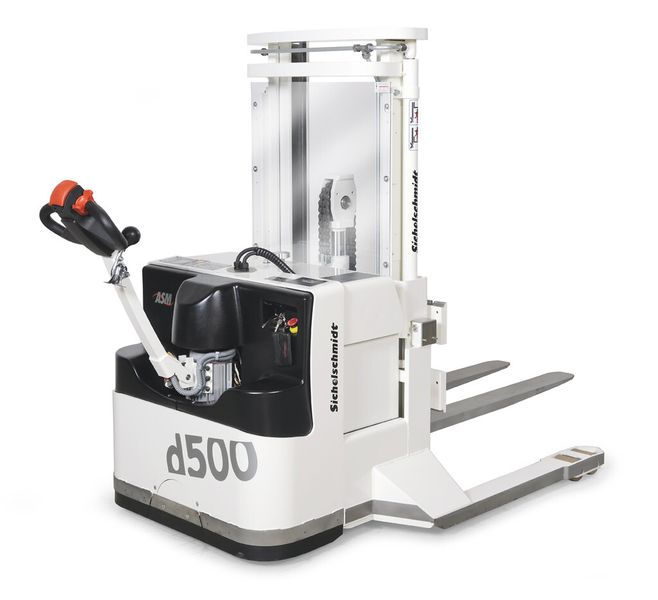 Der Breitspurstapler D500. (Bild: Sichelschmidt)