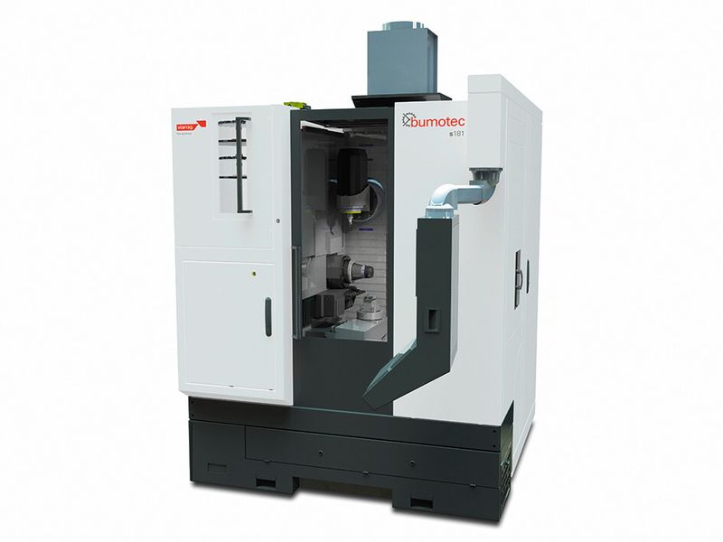 Nimm zwei: Zu den bereits erhältlichen Optionen der neuen Bumotec S181 zählt beispielsweise eine zweite Arbeitsstation, die im Idealfall die Produktivität verdoppelt. (Bild: Starrag Group / Bumotec)