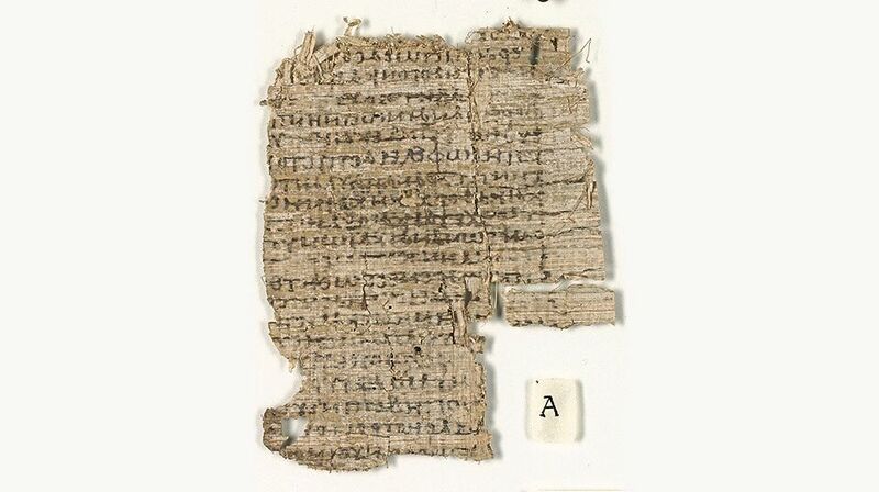 Vor der Restaurierung war der Papyrus kaum zu entziffern. (Universität Basel)