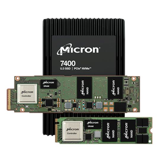 Die Micron-7400-SSDs sind speziell für Rechenzentren konzipiert.(Bild:  Screenshot / Micron)