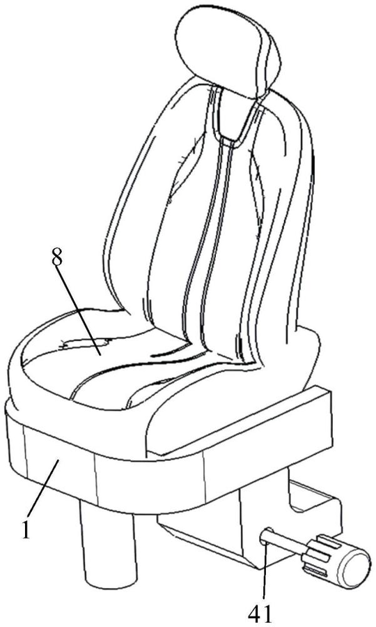 Die Toilette soll unter dem Fahrzeugsitz nahezu unsichtbar sein.(Bild:  Seres/CNIPA/Screenshot: Automobil Industrie)