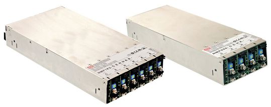 Bild 1: Die NMP-Netzteilfamilie von Mean Well setzt sich aus zwei Grundmodulen zusammen. Die Grundeinheit NMP1K2 bietet sechs separate Steckplätze und kann insgesamt 1.200 W liefern, die Basisplattform NMP650 hat vier unabhängige Modulsteckplätze mit einer möglichen Gesamtleistung von 650 W. Bild 1: Die NMP-Netzteilfamilie von Mean Well setzt sich aus zwei Grundmodulen zusammen. Die Grundeinheit NMP1K2 bietet sechs separate Steckplätze und kann insgesamt 1.200 W liefern, die Basisplattform NMP650 hat vier unabhängige Modulsteckplätze mit einer möglichen Gesamtleistung von 650 W.