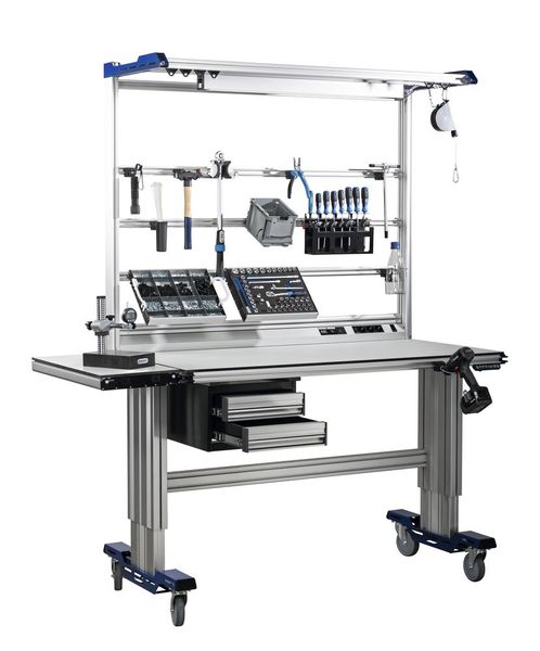 Das Material genau da, wo man es gerade braucht: Clip-o-Flex Workplace ist sicher, flexibel, nutzerfreundlich und ergonomisch. (Bild: Hahn+Kolb)