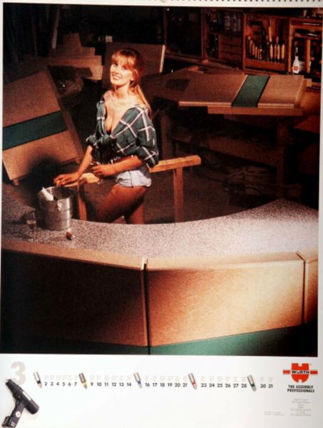Models und Technik: Der Würth-Kalender 1992. (Bild: Würth)