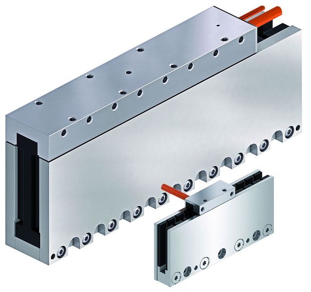 Zu den typischen Einsatzgebieten der neuen, eisenlosen Linearmotoren von Bosch Rexroth zählen die Montage- und Hand- habungstechnik. Bild: Bosch Rexroth (Archiv: Vogel Business Media)