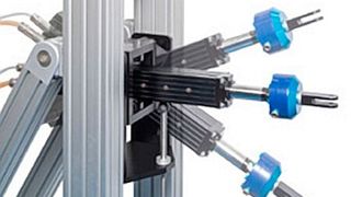 Das elektrische Mehrachsen-Testsystem EMATS verbraucht nur dann Energie, wenn ein Test durchführt werden soll.  (Bild: Moog)