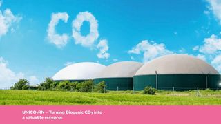 Das Projekt UNICO2RN verwandelt biogenes CO2, das beispielsweise in Biogasanlagen entsteht, in eine wertvolle Produkte für die Lebens- und Futtermittelproduktion und Kunststoffindustrie. (Bild: nova-Institut )