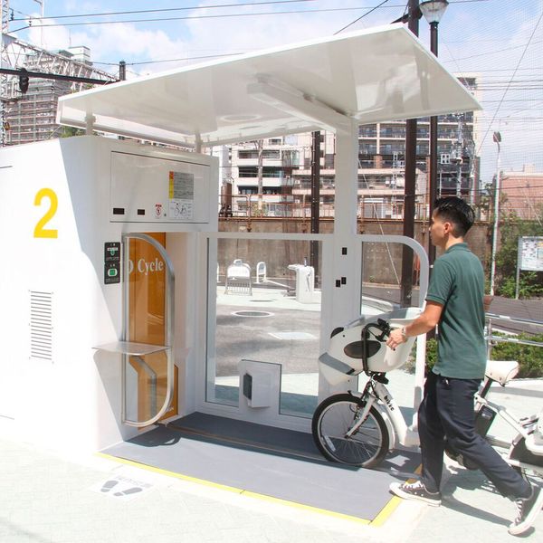 With Eco Cycle, the Japanese company Giken has developed an automatic underground bicycle garage for inner cities. (Image:Giken.)