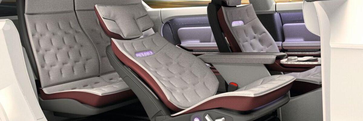 Sitze speziell für E-Autos, gezielt gesteuerte Vibrationen, integrierte Lichteffekte... der Innenraum soll nach Ansicht mancher Zulieferer mit allen Sinnen wahrnehmbar sein. (Bild: Forvia Faurecia)