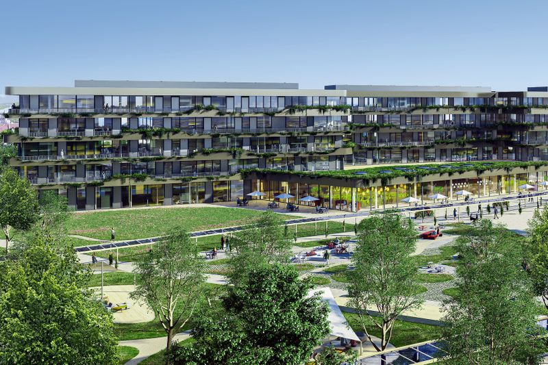 Für den Campus strebt der Autohersteller mit Gold die zweithöchste Zertifizierung der Deutschen Gesellschaft für Nachhaltiges Bauen an. (Bild: Opel)