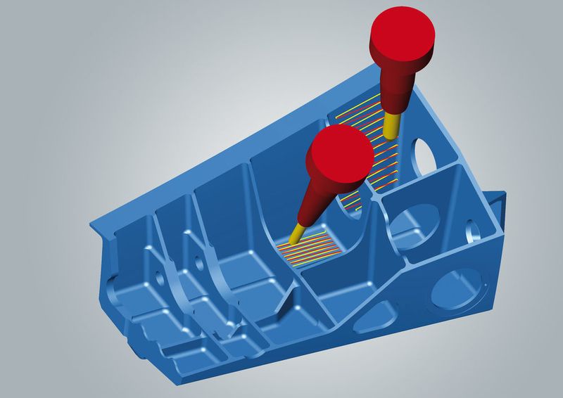 5axis tangent plane machining: time savings up to 90% (OPEN MIND)