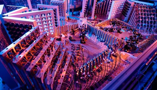 „Jiuzhang“, ein photonischer Quantenchip aus China.(Bild:  Chao-Yang Lu/University of Science and Technology of China)