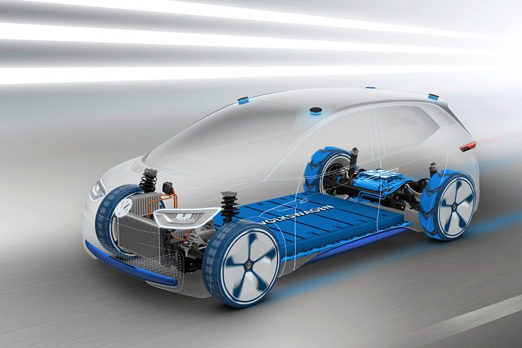 Der neue e-Golf mit seiner verlängerten Reichweite von rund 300 km ist noch ein Produkt aus dem Modularen Querbaukasten (MQB). Die kommenden reinen Elektroautos entstehen im Modularen Elektrifizierungsbaukasten (MEB). Dieser eignet sich laut VW für mehrere Marken sowie für Pkw und leichte Nutzfahrzeuge. (Volkswagen)