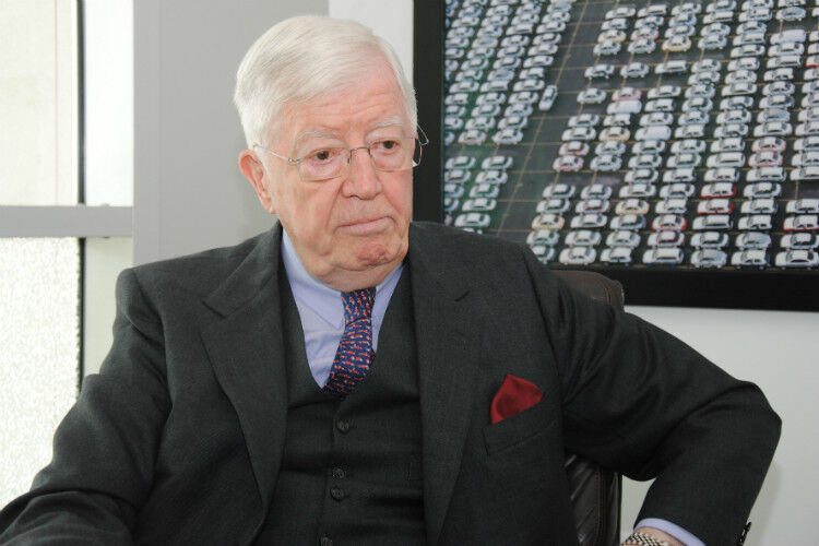 Robert Rademacher während seines letzten Interviews als ZDK-Präsident mit dem »kfz-betrieb«. (Foto: Baeuchle)