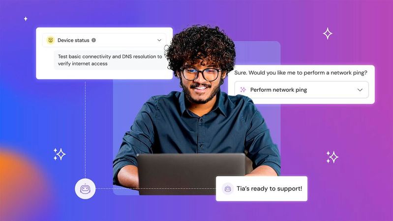 Tia soll Störungen proaktiv erkennen und automatisch lösen können.(Bild:  TeamViewer)
