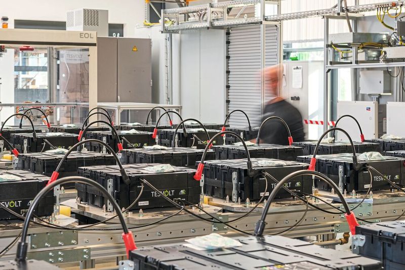 Die Batteriespeichersysteme von Tesvolt werden unter anderem von Handwerks- und Landwirtschaftsbetrieben und der Industrie eingesetzt. (Bild:  Helukabel / Armin Okulla)
