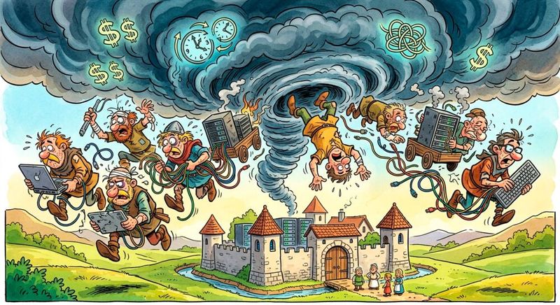 Rückzug aus der Cloud heißt nicht, dass die IT einfach in ein altes, einst verlassenes Rechenzentrum umziehen kann. (Bild:  Gemini / KI-generiert)