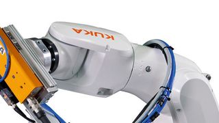Einsatz für den K3: Mikroschrauben in der Handy-Produktion. (Kuka Roboter)