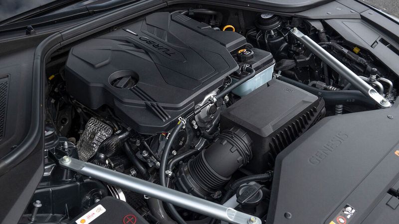 Vielfahrern dürfte der Blick unter die Haube gefallen, denn Genesis setzt beim G80 weiterhin auf Dieselantrieb. (Bild: Genesis)