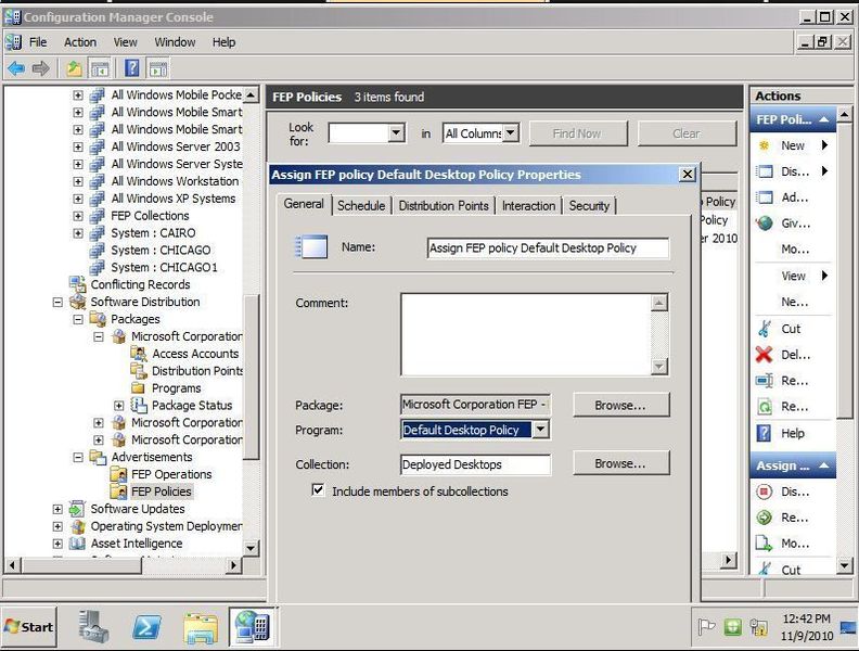 Die Erstellung der Sicherheits-Policies erfolgt unter dem SCCM im Bereich FEP. Darunter gibt es einen eigenen Block für die Policies. Um eine neue Policy zu erstellen, gilt es diese Rubrik auszuwählen. (Archiv: Vogel Business Media)