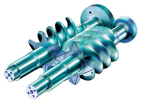 Kompressorschrauben für Verdichter. (Bild: Aerzener Maschinenfabrik)