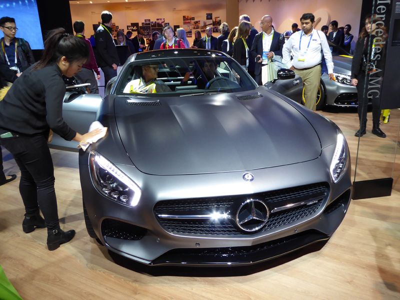 Das Schmuckstück Mercedes-AMG GT S musste ab und an geputzt werden. (Bild: IT-BUSINESS)