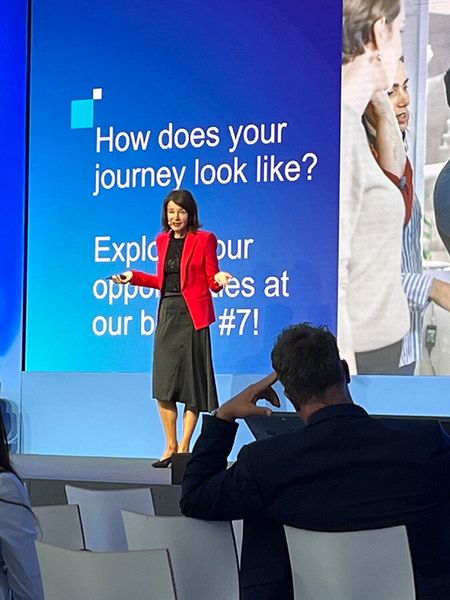 Eine der Gastrednerinnen auf dem Ionos Summit 2023: Christin Eisenschmid, Managing Director, VP und General Manager der Intel GmbH. (Bild: ewg - VIT)